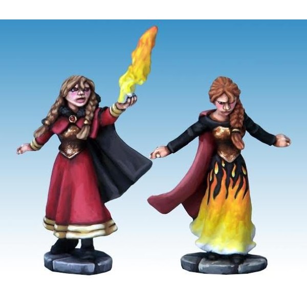 North Star - Fantasy Worlds - Elementalist Wizard and her Apprentice (Frostgrave)