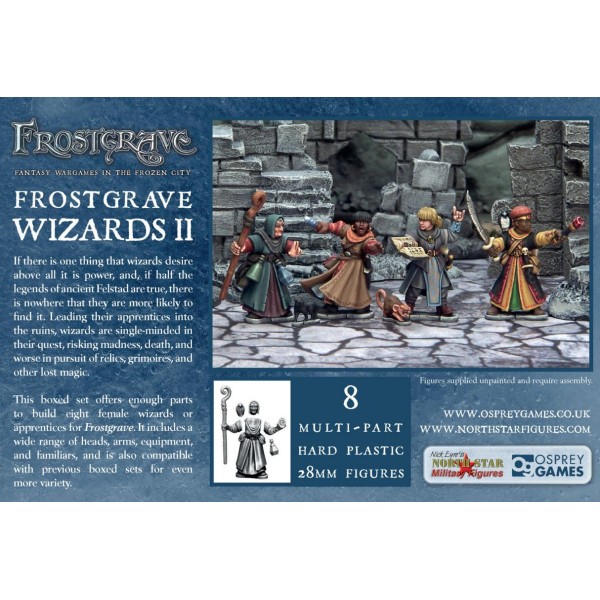 Frostgrave - Plastic Wizards Female - Boxed Set (8)