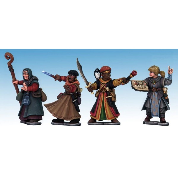 Frostgrave - Plastic Wizards Female - Boxed Set (8)