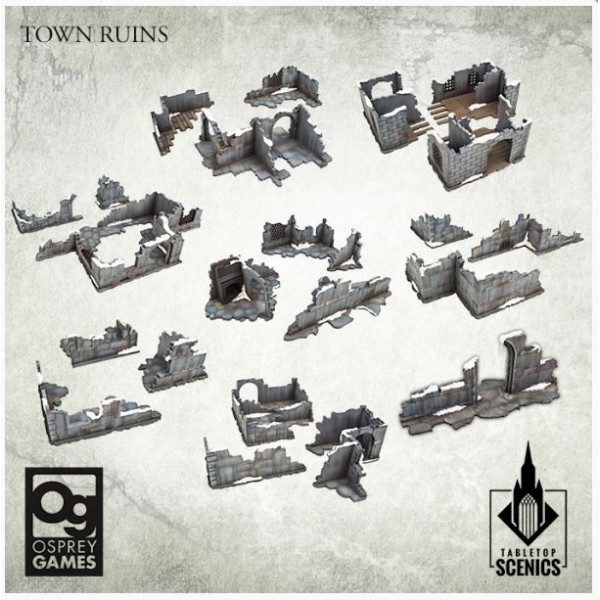 Kromlech - Frostgrave / Fantasy Terrain - Town Ruins (MDF)