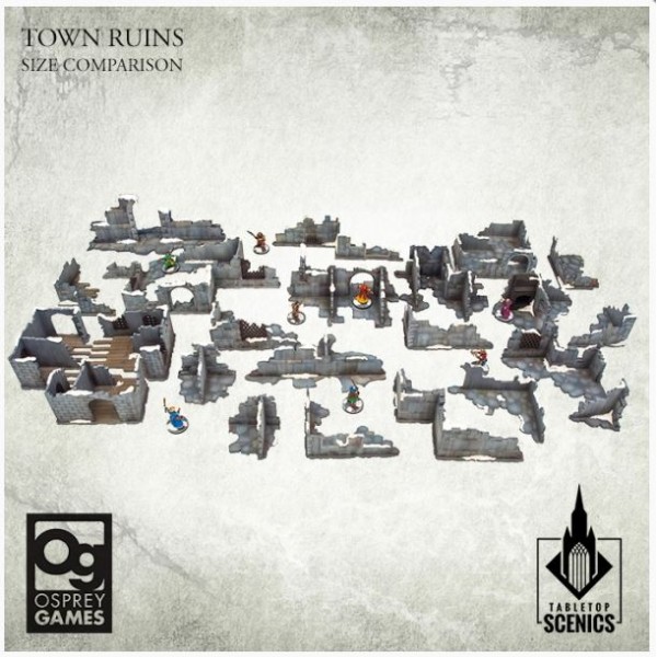 Kromlech - Frostgrave / Fantasy Terrain - Town Ruins (MDF)