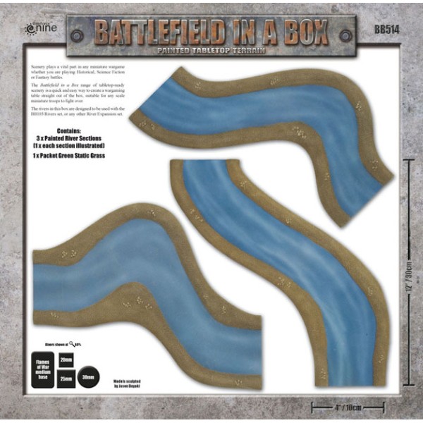 GF9 - Battlefield in a Box - River Expansion - Bends