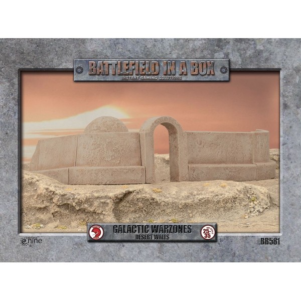 GF9 - Battlefield in a Box - Galactic Warzones - Desert Walls