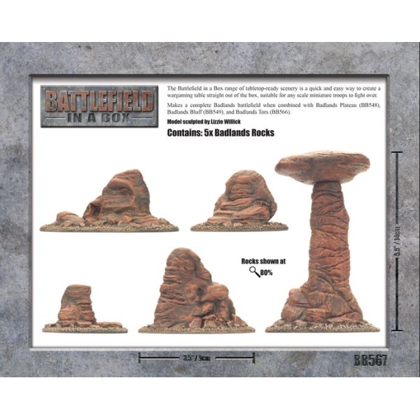 GF9 - Battlefield in a Box - Badlands Pillars