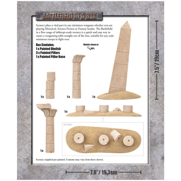 GF9 - Battlefield in a Box - Forgotten City - Obelisk and Pillars