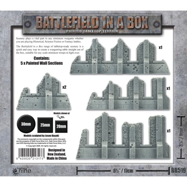 GF9 - Battlefield in a Box - Gothic Ruined Walls