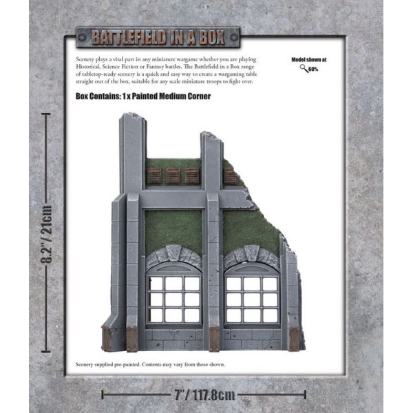 GF9 - Battlefield in a Box - Gothic Industrial - Medium Corner 