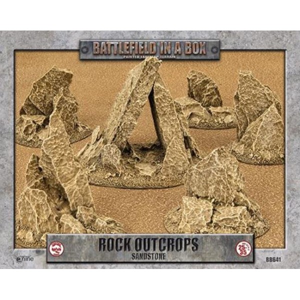 GF9 - Battlefield in a Box - Sandstone - Rock Outcrops (x6)