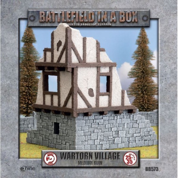 GF9 - Battlefield in a Box - Wartorn Village Medium Ruin