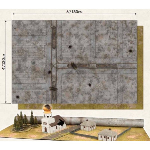 GF9 - Battlefield in a Box - Double sided - City and Rural Gaming Mat ( In store Only - No Shipping )