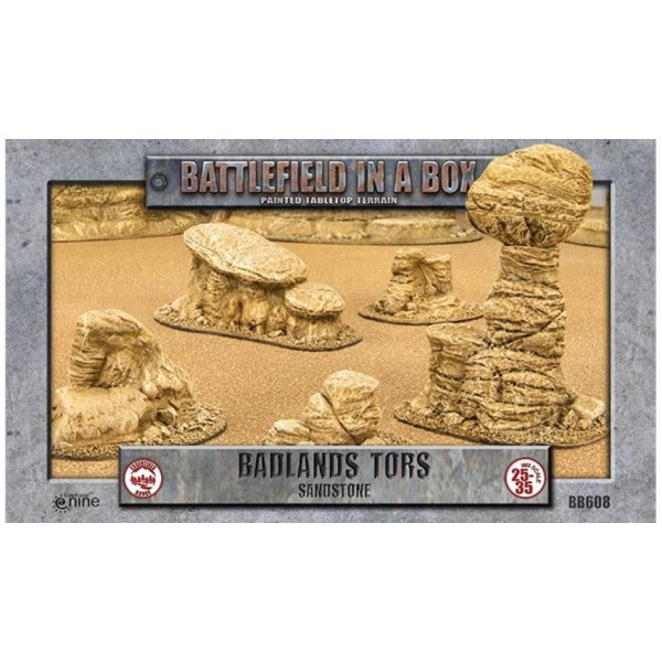 GF9 - Battlefield in a Box - Badlands Tors (Sandstone)