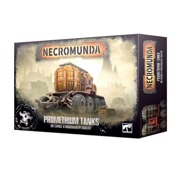 Necromunda - Ash Wastes: Promethium Tanks on Cargo-8 Ridgehauler Trailer