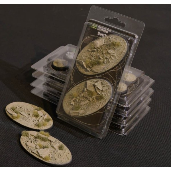 Gamers Grass - Battle Ready Bases - Arid Steppe - Oval 90mm (2)