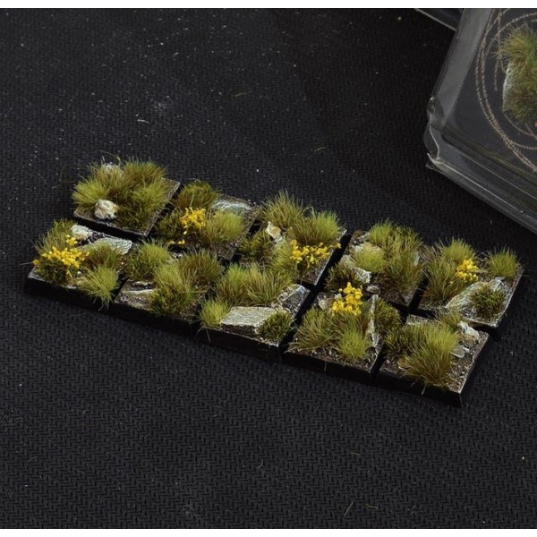 Gamers Grass - Battle Ready Bases - Highland - Square 20mm (10)