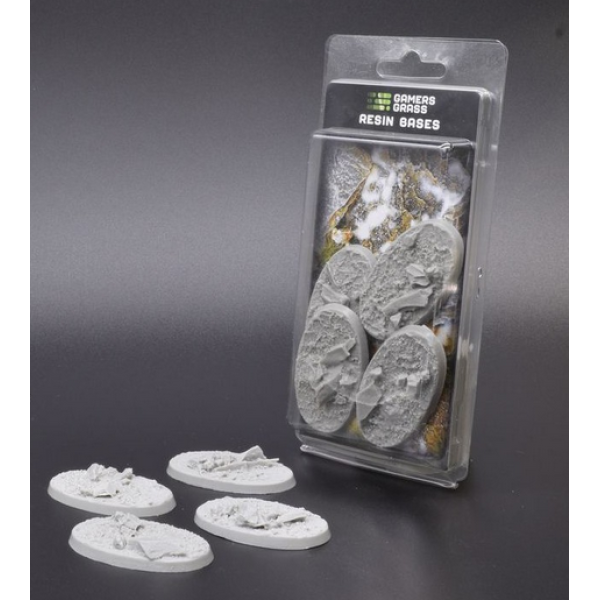 Gamers Grass - Resin Bases - Rocky Fields - Oval 60mm (4)