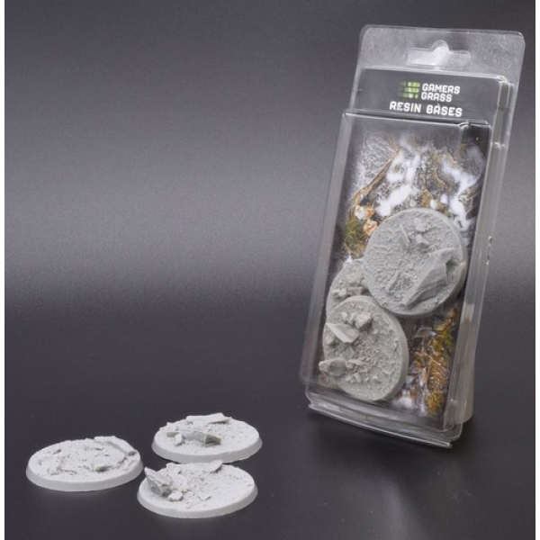 Gamers Grass - Resin Bases - Rocky Fields - Round 50mm (3)