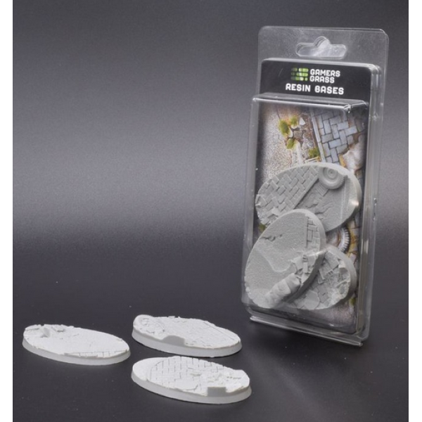 Gamers Grass - Resin Bases - Urban Warfare - Oval 75mm (3)