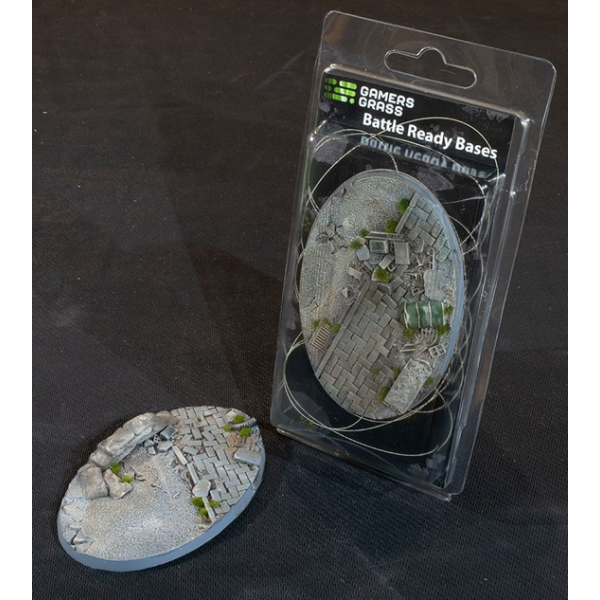 Gamers Grass - Battle Ready Bases - Urban Warfare - Oval 105mm (1)