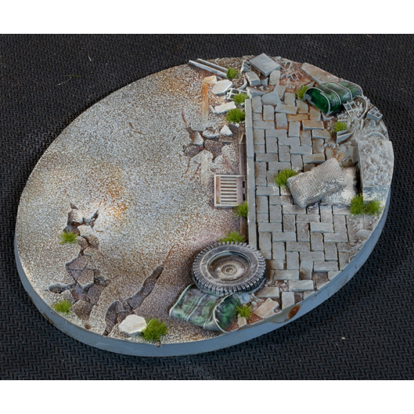 Gamers Grass - Battle Ready Bases - Urban Warfare - Oval 120mm (1)