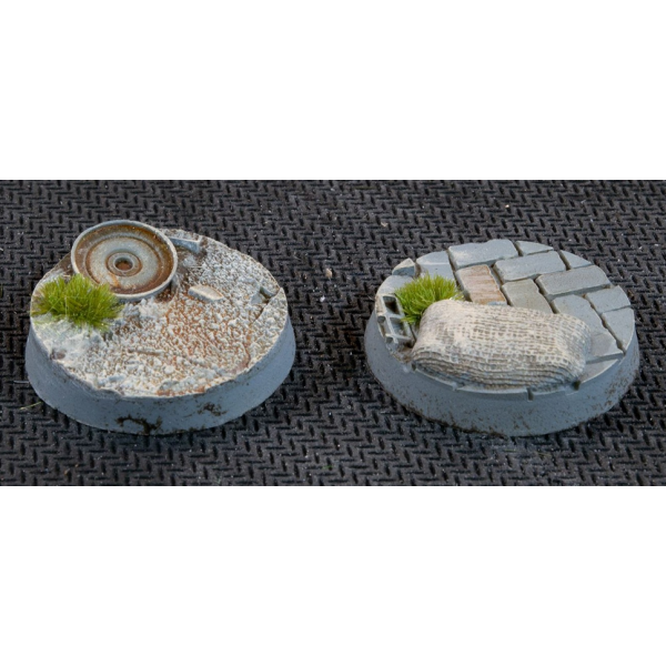 Gamers Grass - Battle Ready Bases - Urban Warfare - Round 25mm (10)