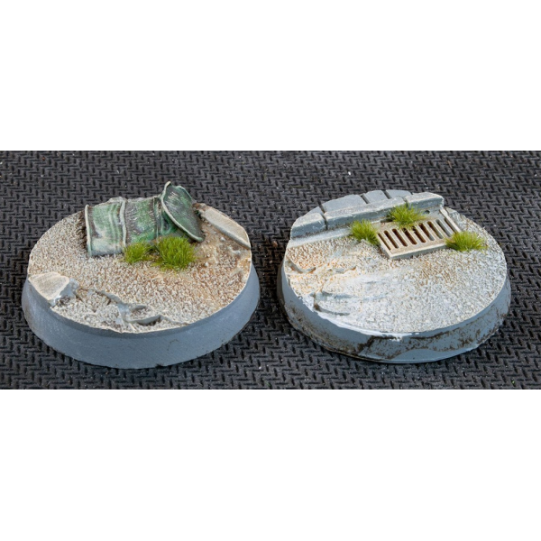 Gamers Grass - Battle Ready Bases - Urban Warfare - Round 32mm (8)