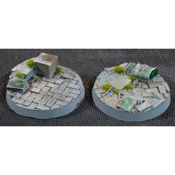 Gamers Grass - Battle Ready Bases - Urban Warfare - Round 40mm (5)