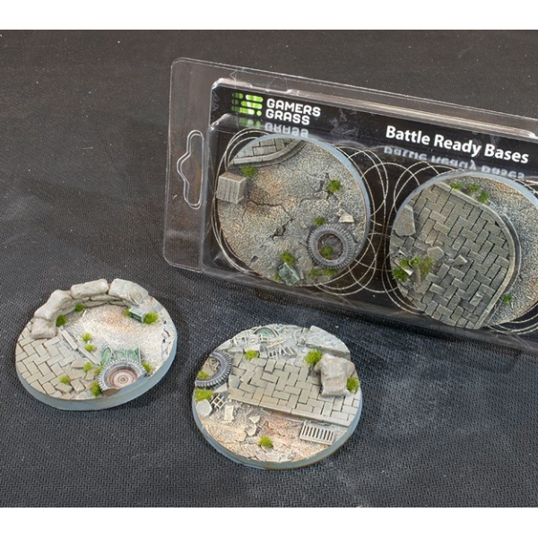 Gamers Grass - Battle Ready Bases - Urban Warfare - Round 60mm (2)