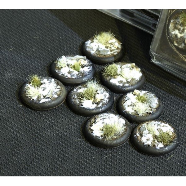 Gamers Grass - Battle Ready Bases - Winter - Round Lip 30mm (8)
