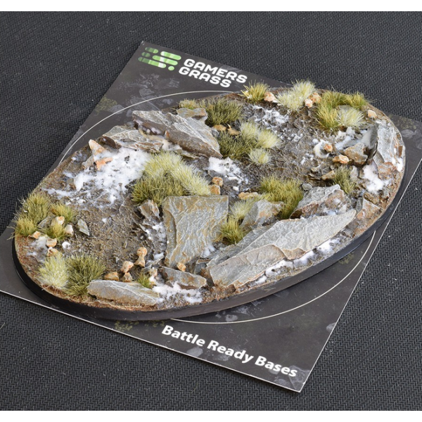 Gamers Grass - Battle Ready Bases - Winter - Oval 170mm (1)
