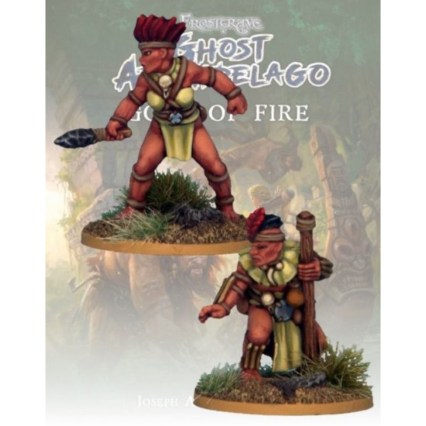 Frostgrave - Ghost Archipelago - Tribal Pearl Diver and Guide