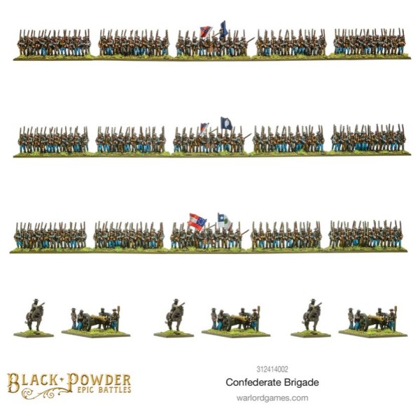 Warlord Games - Black Powder Epic Battles: American Civil War - Confederate Brigade 