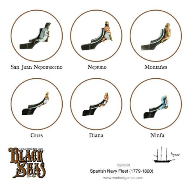 Black Seas - Spanish Navy Fleet (1770 - 1830)