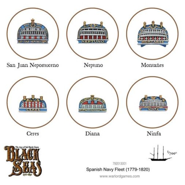 Black Seas - Spanish Navy Fleet (1770 - 1830)