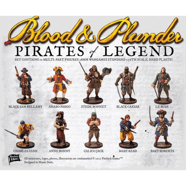 Blood & Plunder - Plastic Pirates of Legend - Captains Box (10)