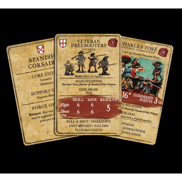 Blood & Plunder - Unit and Character Card Set