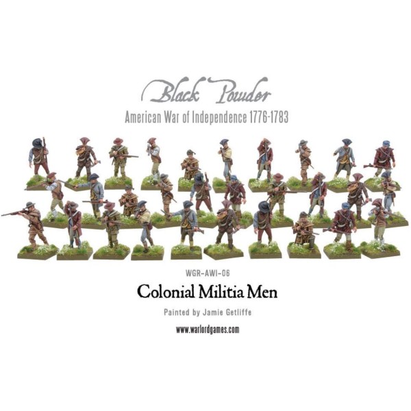 Warlord Games - French Indian War - Colonial Militita Men (AWI)