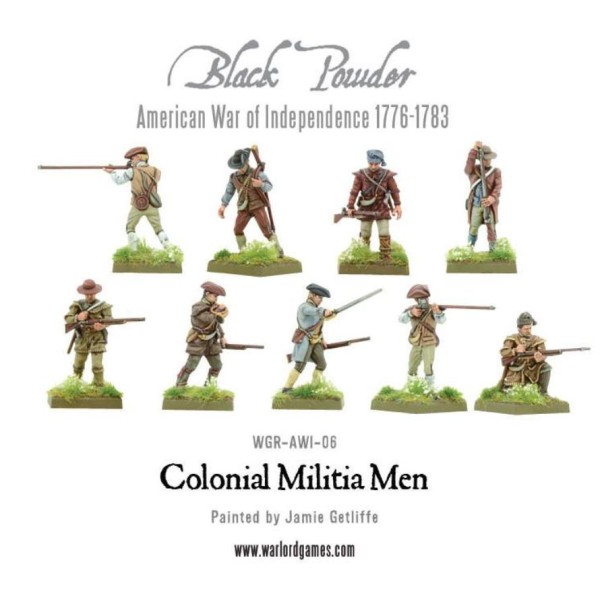 Warlord Games - French Indian War - Colonial Militita Men (AWI)