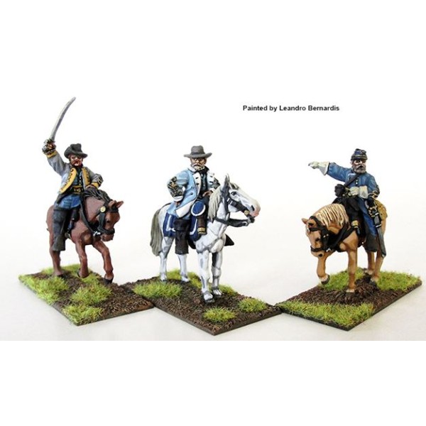 Perry Miniatures - American Civil War - Confederate Generals Mounted (3)