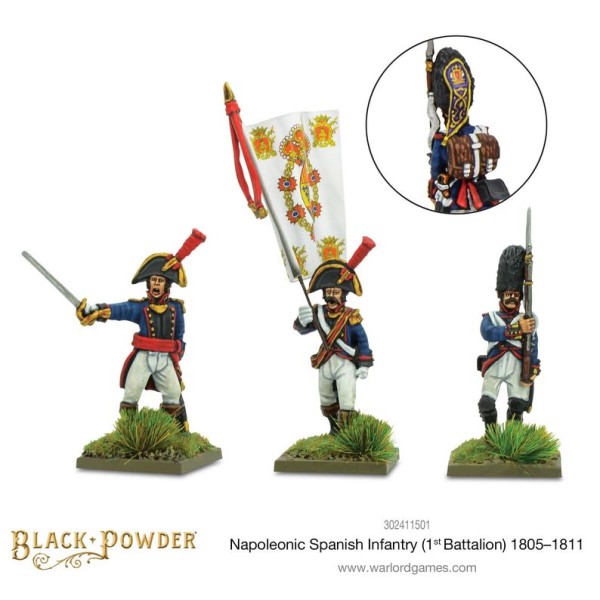 Warlord Games - Black Powder - Napoleonic Spanish Infantry - 1st Battalion