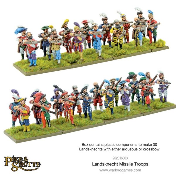 Warlord Games - Pike and Shotte - Landsknechts Missile Troops