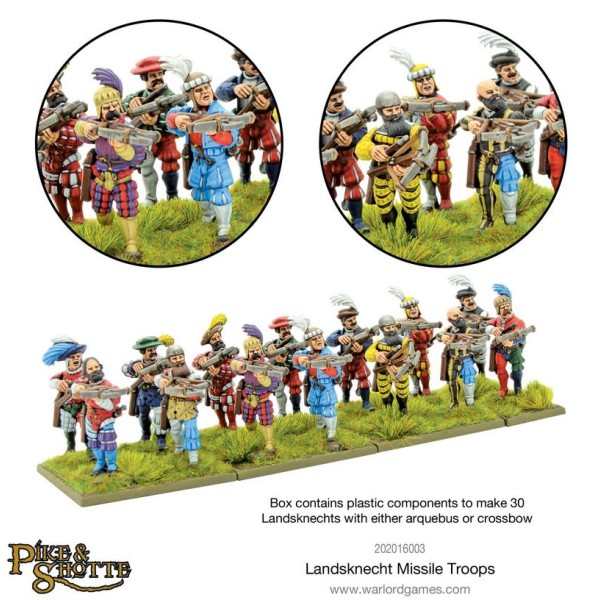 Warlord Games - Pike and Shotte - Landsknechts Missile Troops