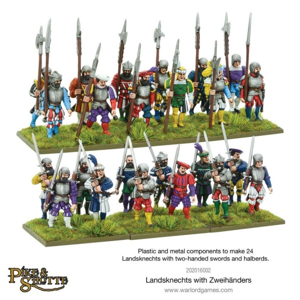 Warlord Games - Pike and Shotte - Landsknechts with Zweihanders 