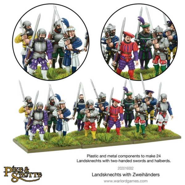 Warlord Games - Pike and Shotte - Landsknechts with Zweihanders 