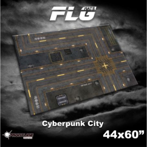 Frontline Gaming Mats - Cyberpunk City v.1 44" x 60" (In-store Pick-up Only)