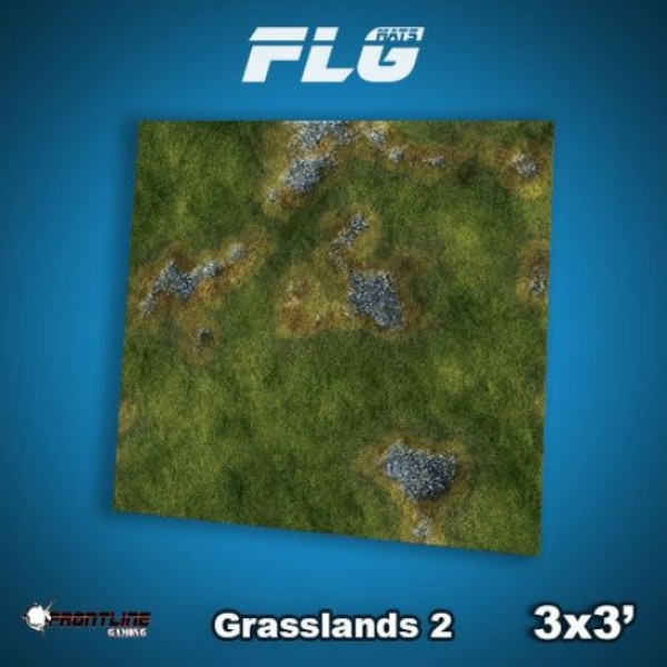 Frontline Gaming Mats - Grasslands v.2 3' x 3' (In-store Pick-up Only)