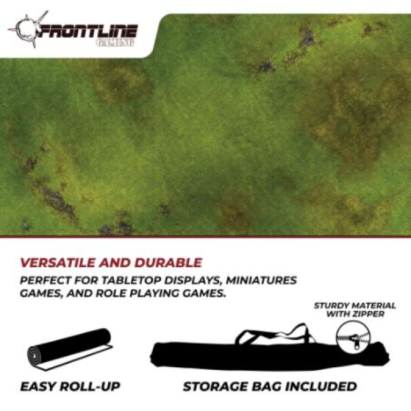 Frontline Gaming Mats - Grasslands v.1 44" x 60" (In-store Pick-up Only)