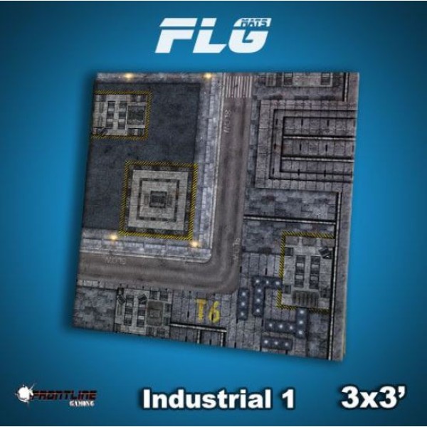 Frontline Gaming Mats - Industrial v.1 3' x 3' (In-store Pick-up Only)