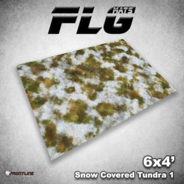 Frontline Gaming Mats - Snow Covered Tundra v.1 4' x 6' (In-store Pick-up Only)