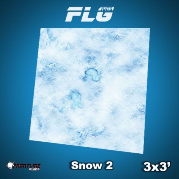 Frontline Gaming Mats - Snow v.2 3' x 3' (In-store Pick-up Only)
