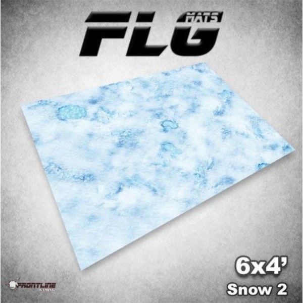 Frontline Gaming Mats - Snow v.2 4' x 6' (In-store Pick-up Only)